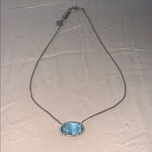 Kendra scott silver Dylan blue cats eye